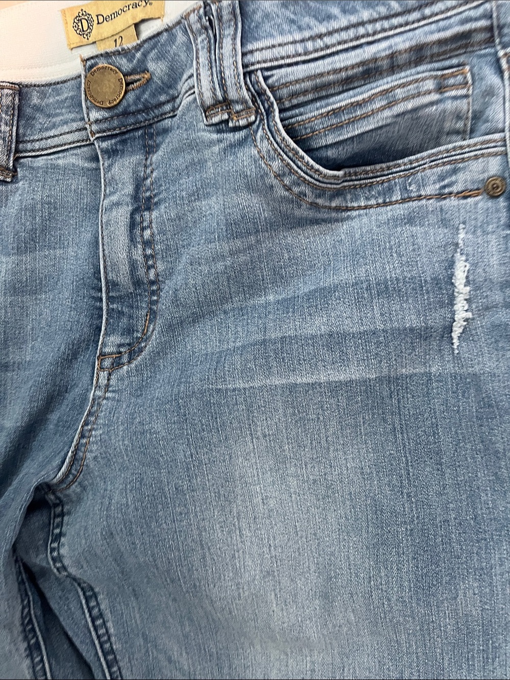 Democracy Light Blue Skinny Jeans for Women - Picture 6 of 7